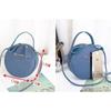 Fashion Women Handbag Small Round Circle Bag Girl Cute Shoulder Messenger Bag Beauty Hand Bags for Women Litchi Bag