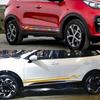 Боковые Наклейки на Дверь Автомобиля Графика Стайлинг Кузова МотоСпорт Накладки Декали Декоративные Аксессуары Для Kia Sportage 3