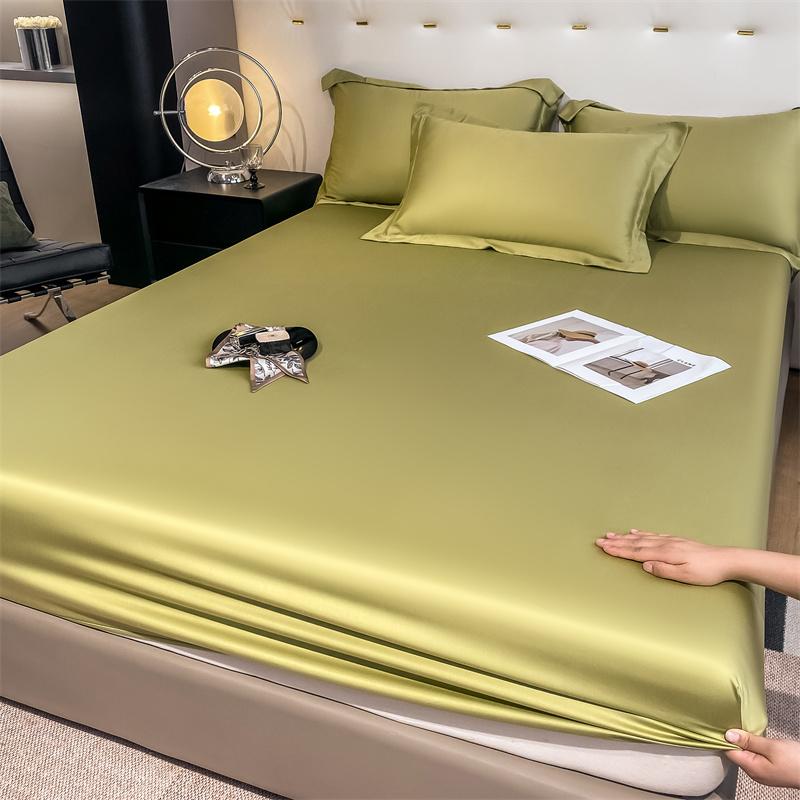 Набор из 3 шт., 100% бамбуковый чехол для матраса, наматрасник, простыня с резинкой, простыня, 1000 нитей, размер Queen King Size