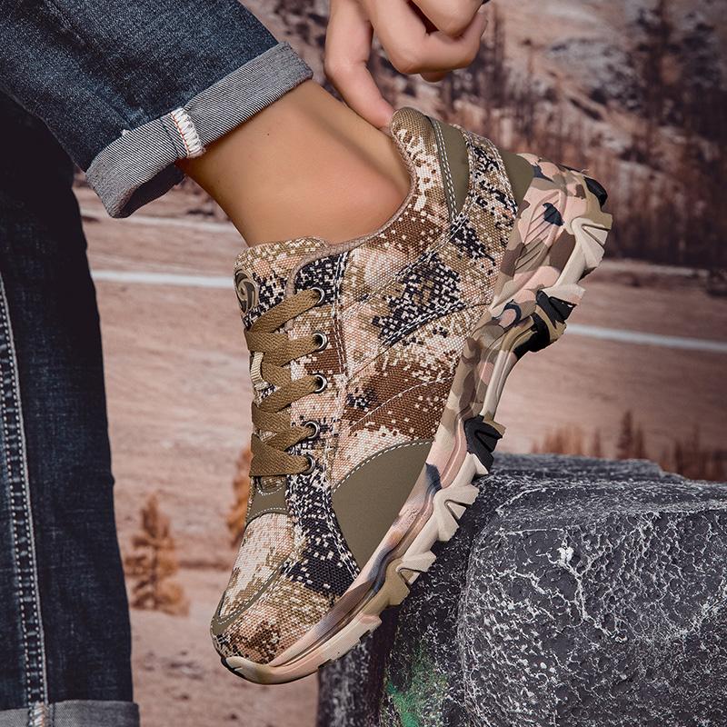 Fashion Camouflage Hiking Shoes For Men Breathable Non-slip Men's Trekking Shoes High Quality Casual Outdoor Walking Shoes Men