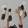 Ladies Winter Warm and Thick New Linen Pattern Solid Color Wool Tube Pile Socks