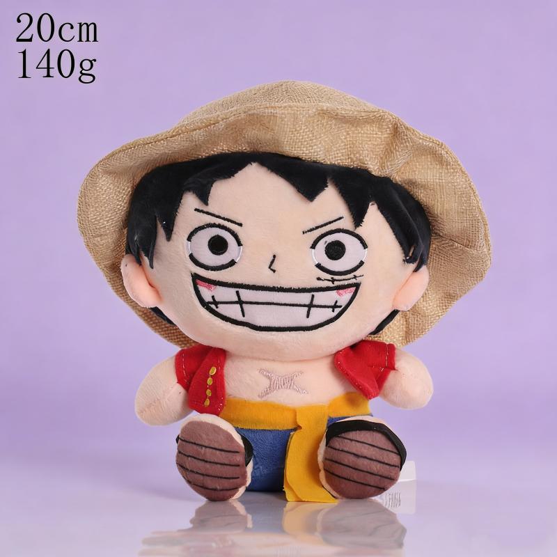 Горячие японские аниме One Piece Плюшевые игрушки Мультяшная фигурка Луффи Чоппер Эйс Ророноа Зоро Милая мягкая кукла Детские рождественские подарки!