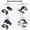 For Meta Quest 3S T2 Elite Head Strap ABS+Sponge Soft Cushion Adjustable Headband