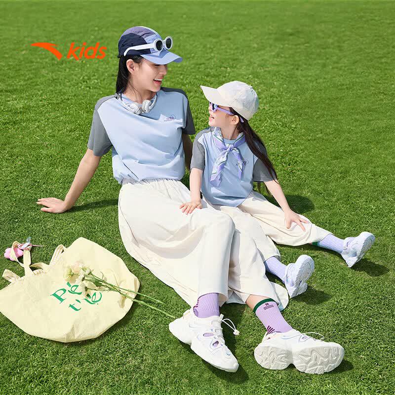 Anta Kids' Summer Breathable T-Shirt & Skort Sportswear Set