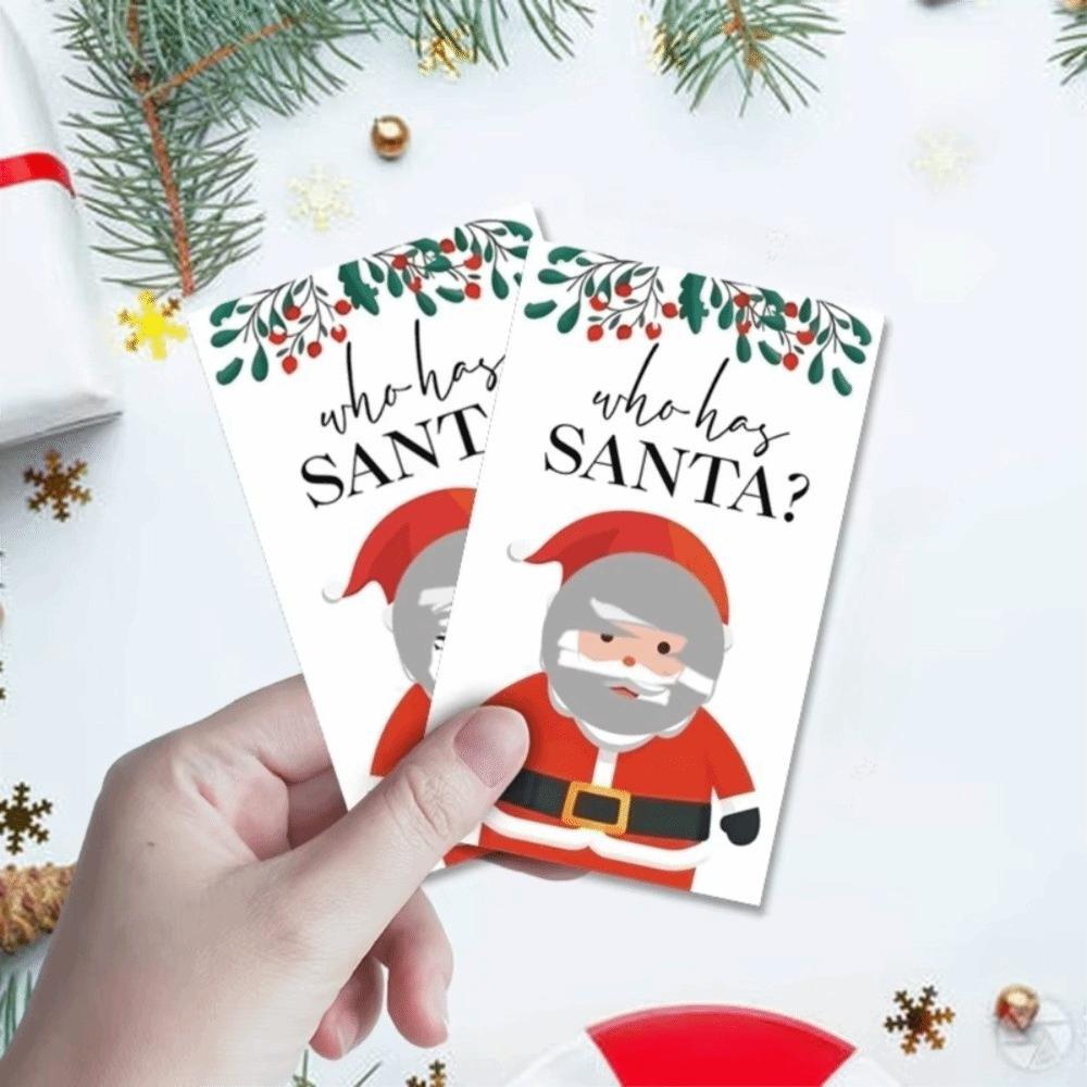 40pcs Scratch-Off Holiday Game Cards Game Card Format Party Scratch Cards  Christmas Event