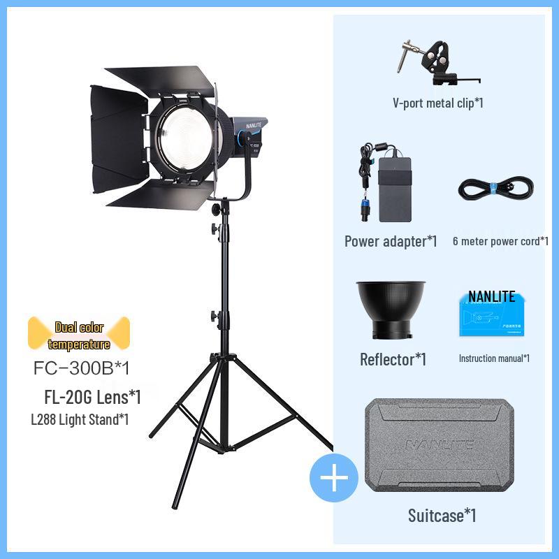Nanlite FC-300B/500B Мощный светодиодный источник света для наружной фотографии, мягкий свет