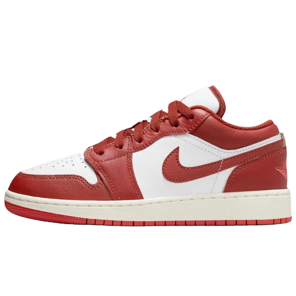Jordan Air Jordan 1 Abrasion Resistant Abrasion Resistant Low top Vintage Basketball Shoes Unisex Joyful Red FJ3465-160(Team400-)