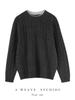 Women's Color-Block Pure Wool Sweater, Cable Knit, Thickened, Loose Fit, Slimming Pullover