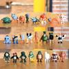 24pcs/set Italian Brainrot Tung Tung Sahur Shark Tralalero Tralala Action Figures Bombardiro Crocodilo Shimpanzini Bananini Toy