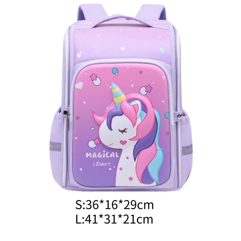 Cute And Durable Oxford Fabric School Backpack For Boys And Girls Anti-shock Lightweight