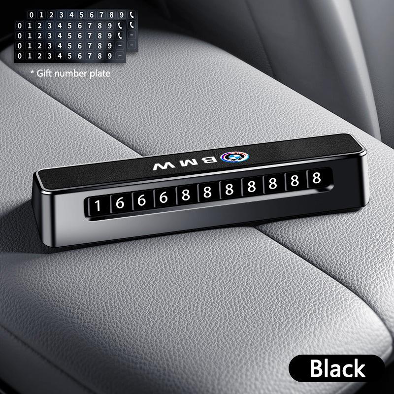 Hidden Car Styling Temporary Parking Card Plate Telephone Number For BMW M Performance E90 E92 E60 E70 E71 F20 F21 F44 F36 F07 gjbf54