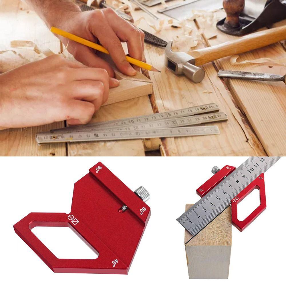 High Precision Positioning Block Aluminum Alloy 45/60/90 Degree Angle Scriber Furniture Making