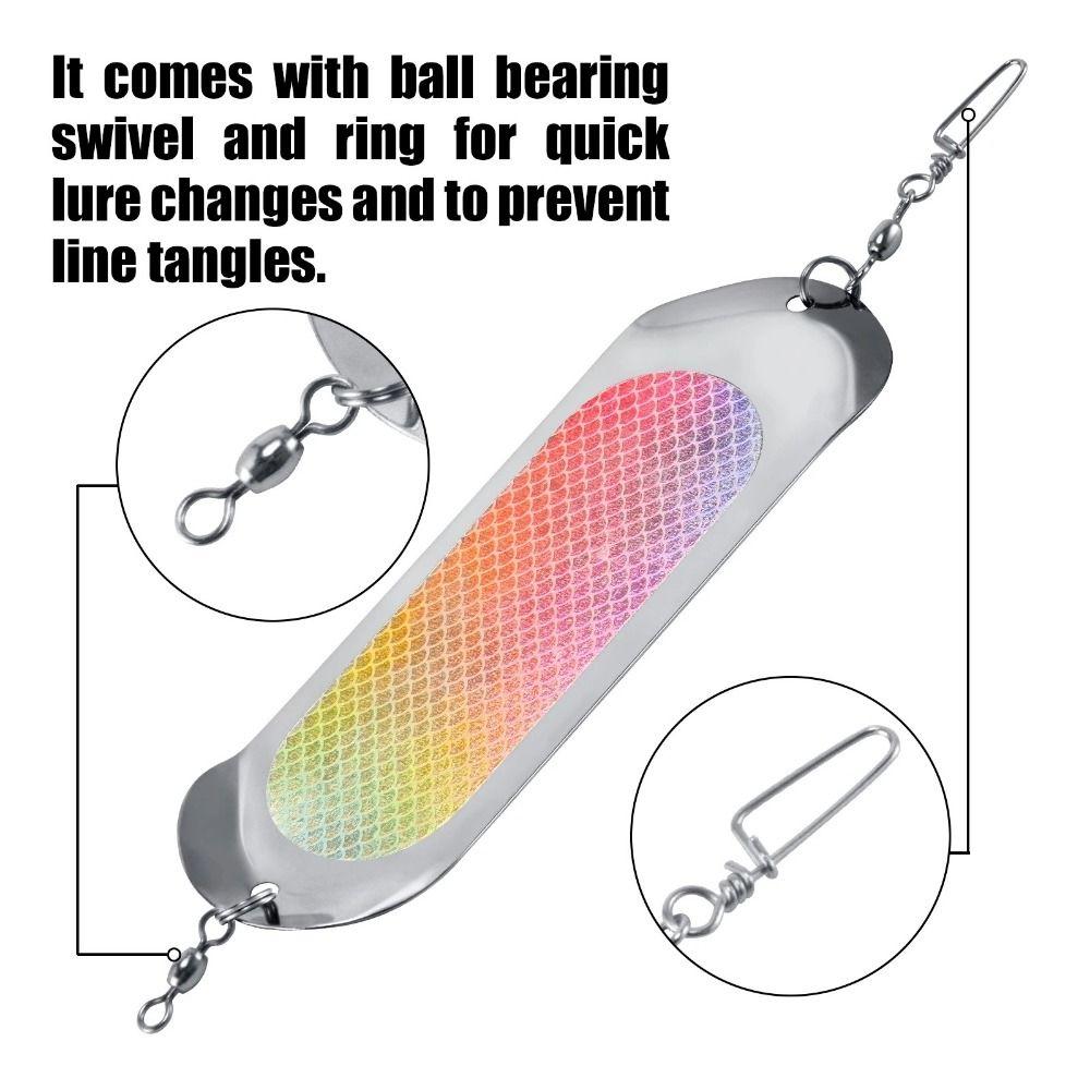 Durable Fishing Trolling Flasher Reflective Fishing Lures Flasher Diving Flash Board  Trout