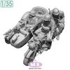 Sol Models WWII German KS750 Military Sidecar with 3 Crew 3D Printed Kit MM879 1/35 Figures, (Motorcycle)