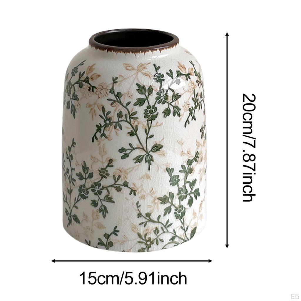 Керамическая китайская цветочная ваза фермерская декоративная