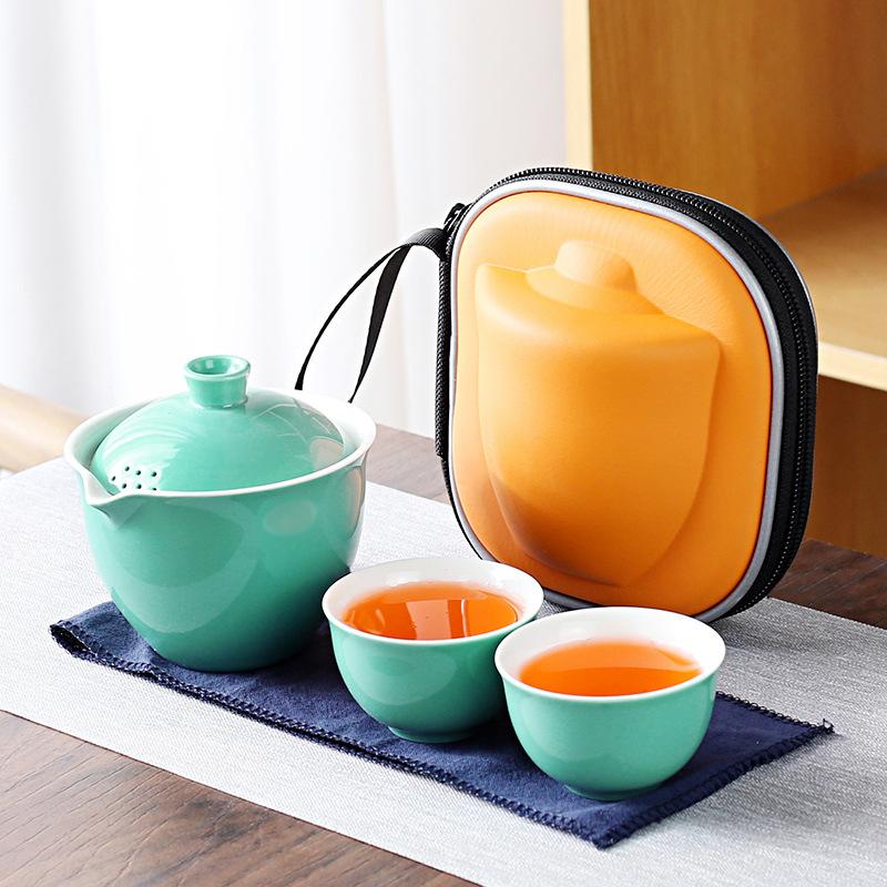 Convenient Travel Express Cup Kung Fu Tea Set Business Household Real Estate Points