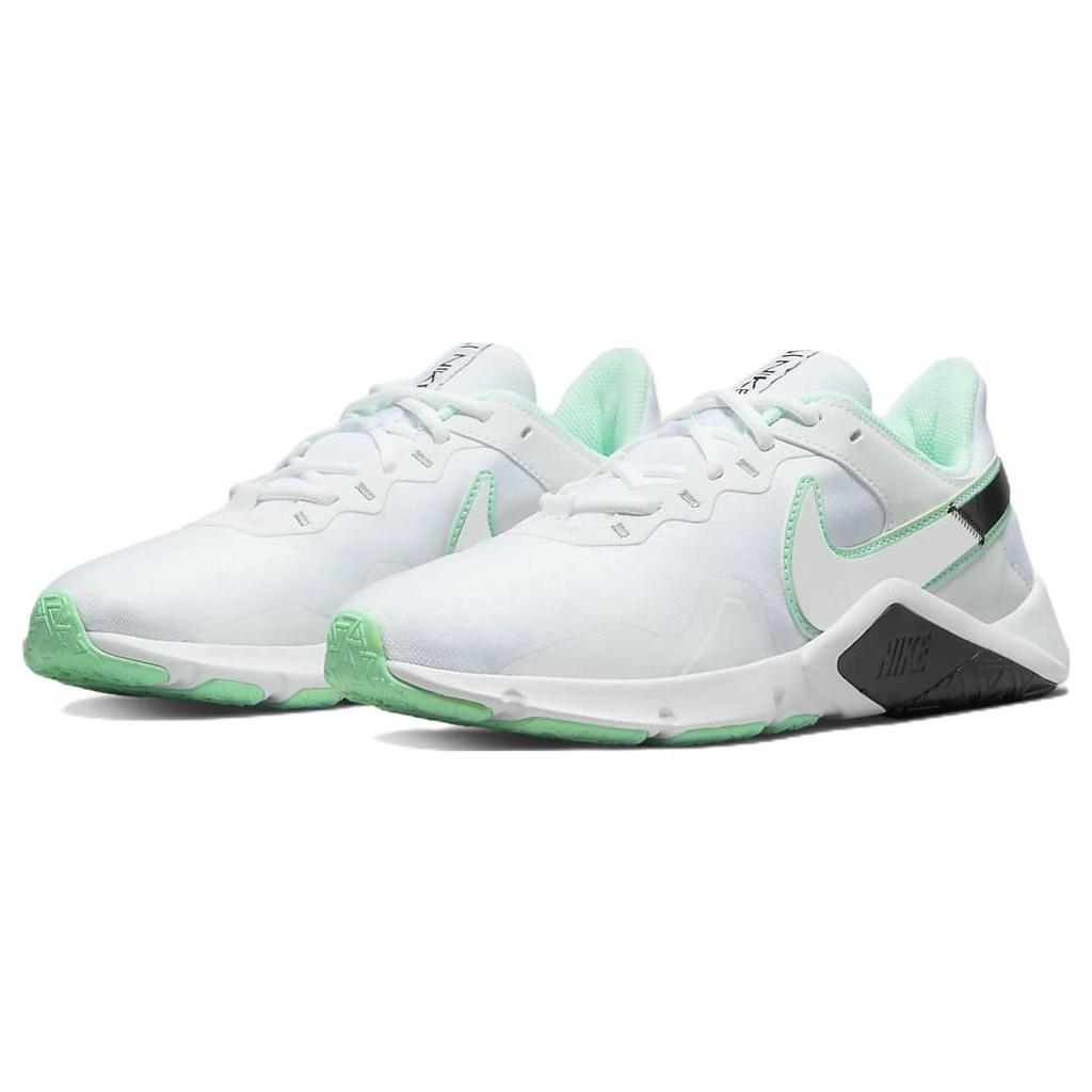 Nike Legend Essential 2 White Mint Foam Женские кроссовки Черный металлик-Серебристый CQ9545-102