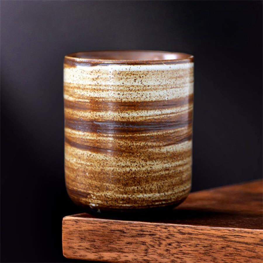 Расписанная вручную керамика ретро креативная чашка для ароматерапии с воском с эффектом печной глазури, чашка мастера, чайная чашка, кофейная чашка, чашки для пшеничного чая