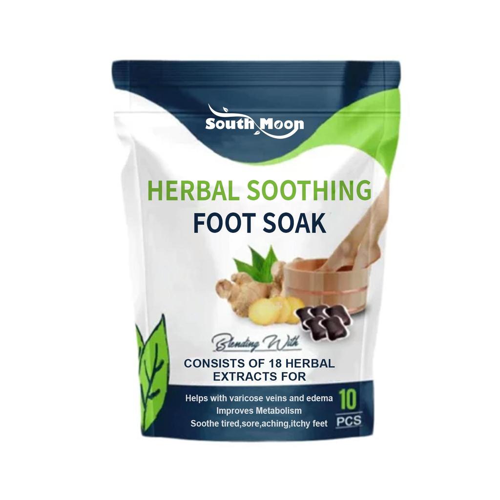 South Moon Herbal Foot Bath Packs Body Skin Massage Firming Soak Foot Gel Treatment Foot Bath Packs