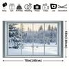 1 piece of comfortable winter wonderland photography backdrop covered with snow made of durable polyester fiberZL