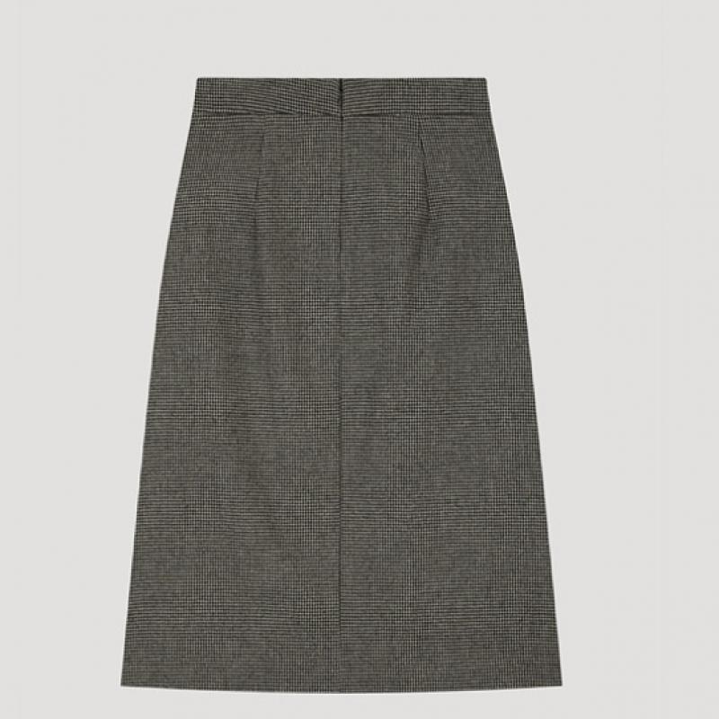  She S miSS Юбка из шерстяной смеси с плиссировкой и поясом SwwSko42040 Bk