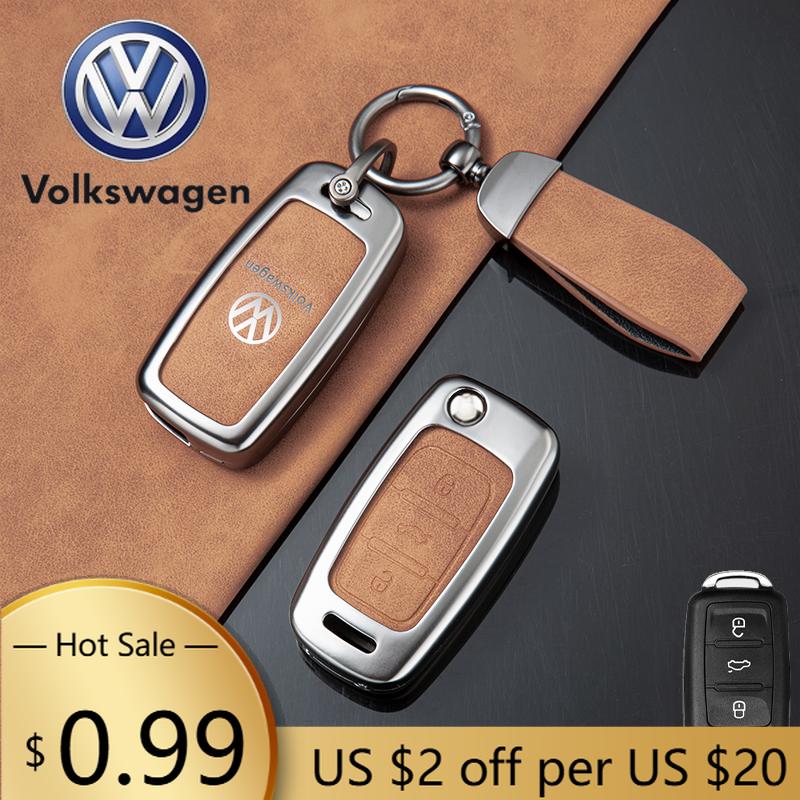 Для VOLKSWAGEN VW Чехол-оболочка для корпуса брелока автомобиля из цинкового сплава Для Volkswagen VW Polo Golf Passat Tiguan Beetle Caddy T5 Up Eos Ke