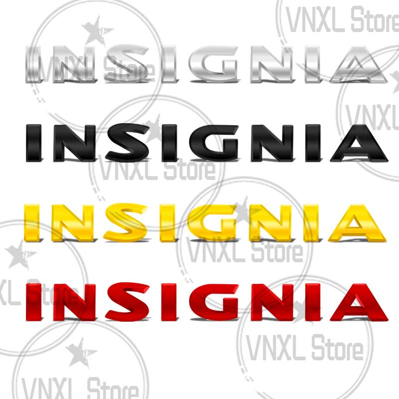 Car-Styling For Opel Vauxhall Insignia Letter 3D Metal Stickers Car Trunk Body Emblem Auto Lettering Decals Accessories sik033