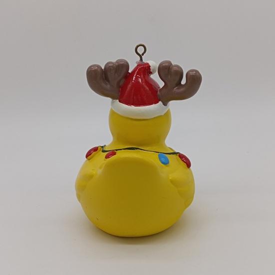 Рождественская подвесная утка, украшение для дома и улицы, рождественская елка, шарф из рогов лося, желтая утка, украшение из смолы, кулон, праздничный подарок