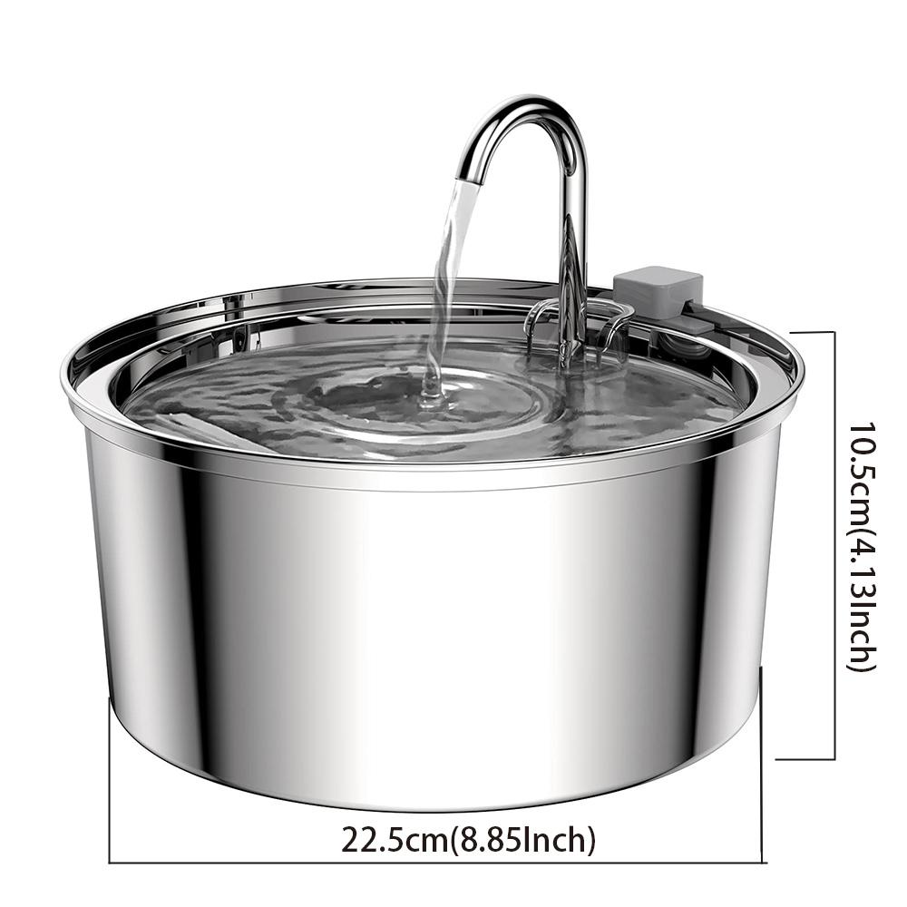 Нержавеющая сталь беспроводной датчик подзарядки автоматический фонтан для собак питьевой воды для кошек поилка для собак 3 л 5 В USB миска-дозатор для домашних животных