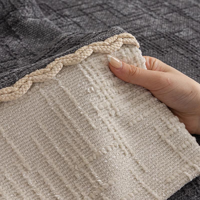 Универсальная подушка для дивана Chenier на четыре сезона, простая кремовая накидка на диван в стиле вафли для гостиной, нескользящая накидка на диван