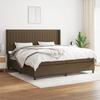 Maison Exclusive - Sommier À Lattes De Lit Avec Matelas Marron Foncé 200x200 Cm