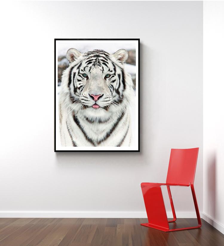 Diamond Painting "Tiger" Animal 5D DIY Full Round Diamond Embroidery Kit Rhinestone Cross Stitch Decoration Mosaic Picture Gift