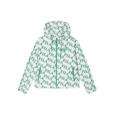 Повседневная тканая куртка с капюшоном и принтом букв Женские куртки F11W419703F-ZB