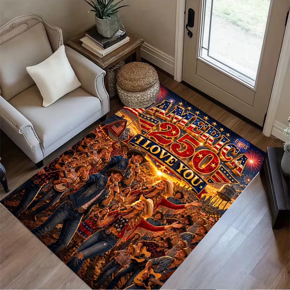 Elvis Presley: Iconic Performances Carpet Perfect for Balcony Playrooms Bedrooms Outdoor Antislip Carpet Decorate Offices