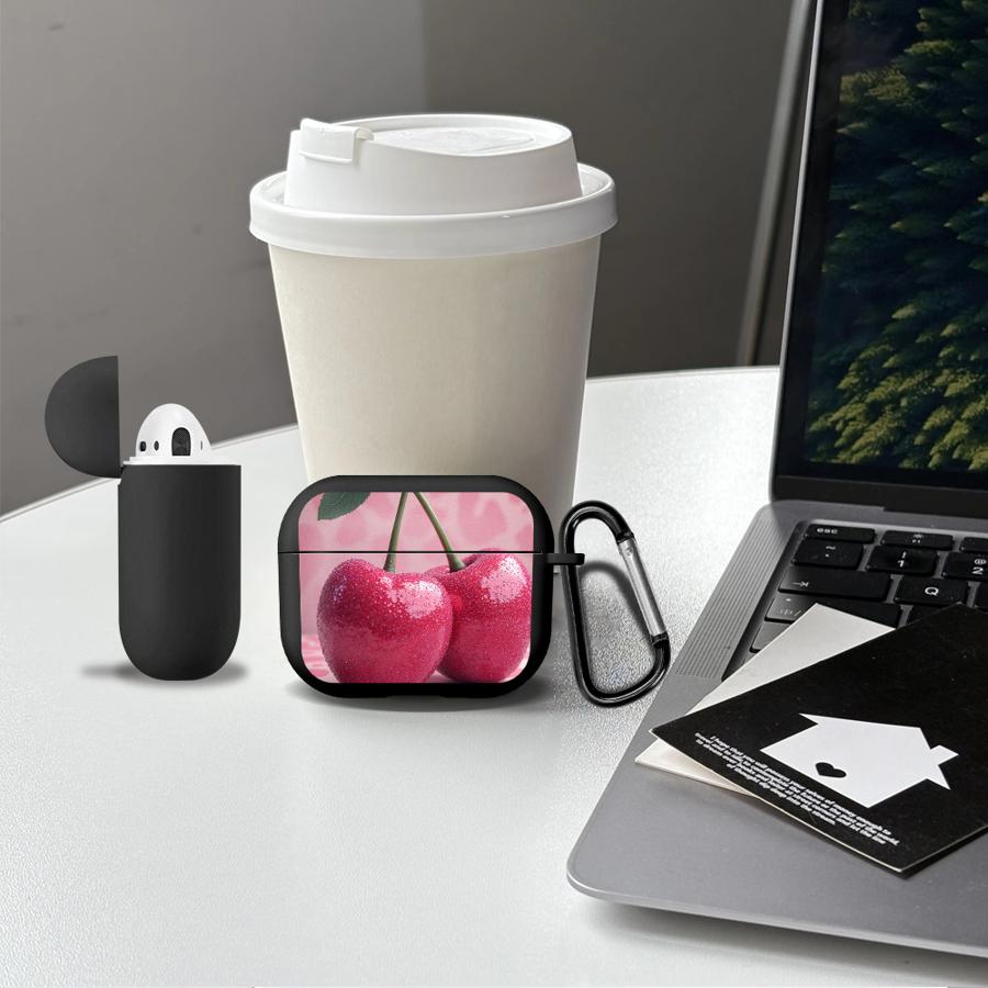 Чехол для наушников Cover Case Для Airpods 1 3 Pro Pro3 4 Pro2 2 Розовые Вишни