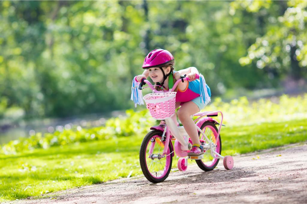 Pink front handlebar scooter bike basket for children and girls