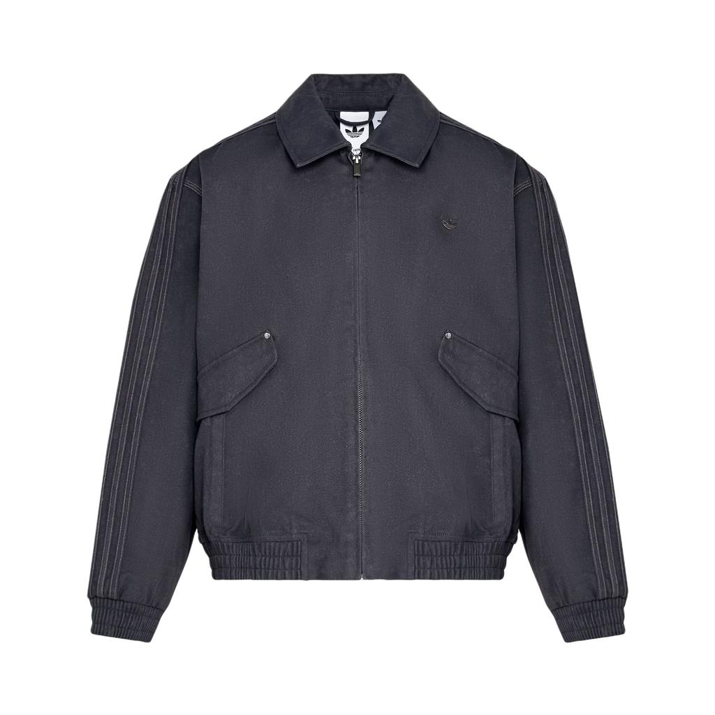 Adidas Originals FW25 Плетеная куртка Три полоски Свободный крой Молния Воротник Длинный рукав Куртка Мужская Куртка KR5051