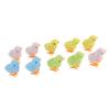 10pcs Clockwork Chick Toy Cute Fun Colorful Stuffed Chick Hopping Wind Up Toy for Cats Kittens Toddlers