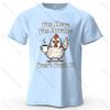Grumpy Chicken Fun Cartoon Printed Short Sleeve Summer New Personalized Unisexs and Womens Casual Soft Skin Friendly Tshirt