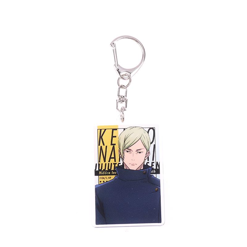 Jujutsu Kaisen Anime Figures Gojo Satoru Geto Suguru Cosplay Acrylic Key Chains Fushiguro Toji Character Keyring Decor Pendant