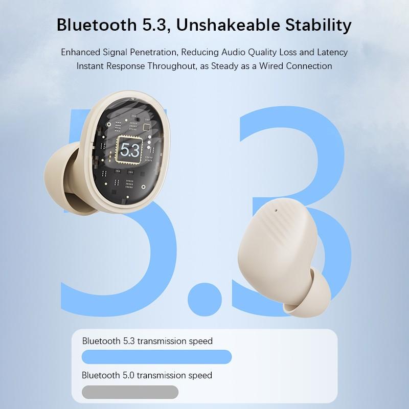 VAORLO TWS Мини Беспроводные Bluetooth 5.3 Наушники Мини-вкладыши Стерео Спортивная Гарнитура С Шумоподавлением Подходит Для Всех Смартфонов
