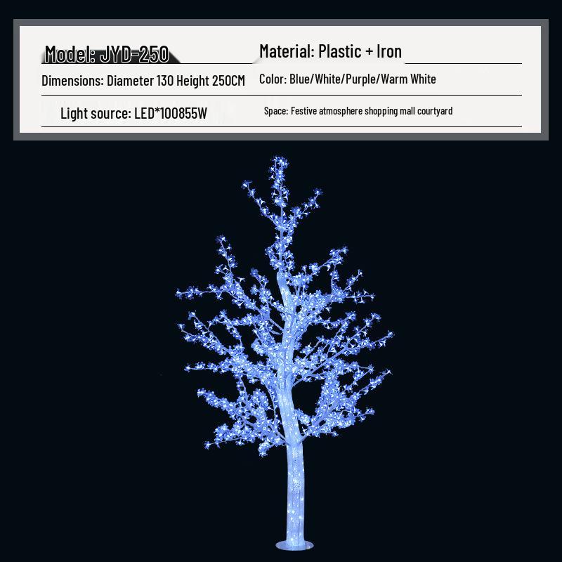 Rainproof LED Festival Landscape Lamp: 1.2m-2.5m Crystal Tree for Outdoor Decoration