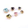 100Pcs Colorful Glass Crystal Gold Claw 3/4/ 5Mm Sew On Rhinestone Beads Garment