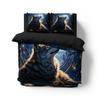 Комплект постельного белья Волк и Ворон Знаменитое Аниме Комплекты пододеяльников Одеяло Постельное белье Полуторный Двуспальный Кинг Односпальный Размер Дропшиппинг Подарок