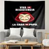 La Casa De Papel Print Tapestry, Backdrop, Easy Setup, Ideal for Bedroom, Office & Living Room, with Aesthetic Wall Hanging Decor.