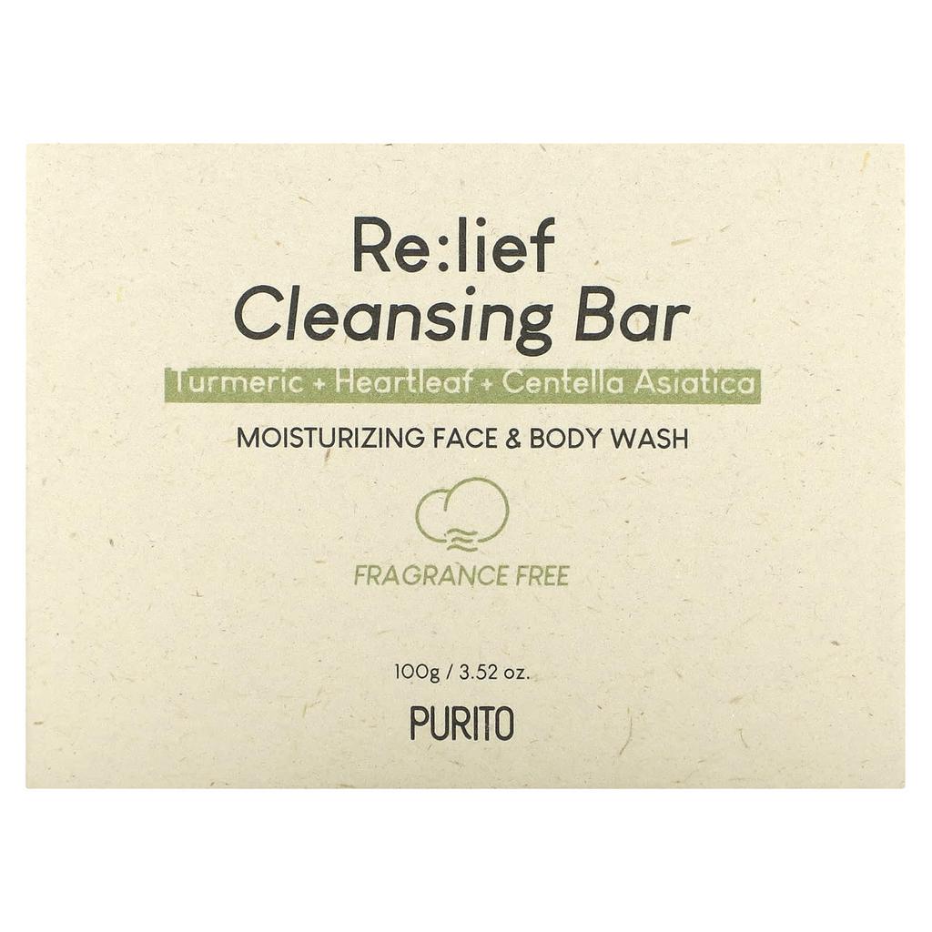 Purito Ре:Очищающее мыло lief, без отдушек, 3,52 унции (100 г)