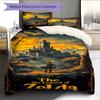 Triforce  Bedding Quilt Set Quilt Cover Pillowcase Home Decoration Birthday Gift (1 * duvet cover + 2 * pillowcase, without core)