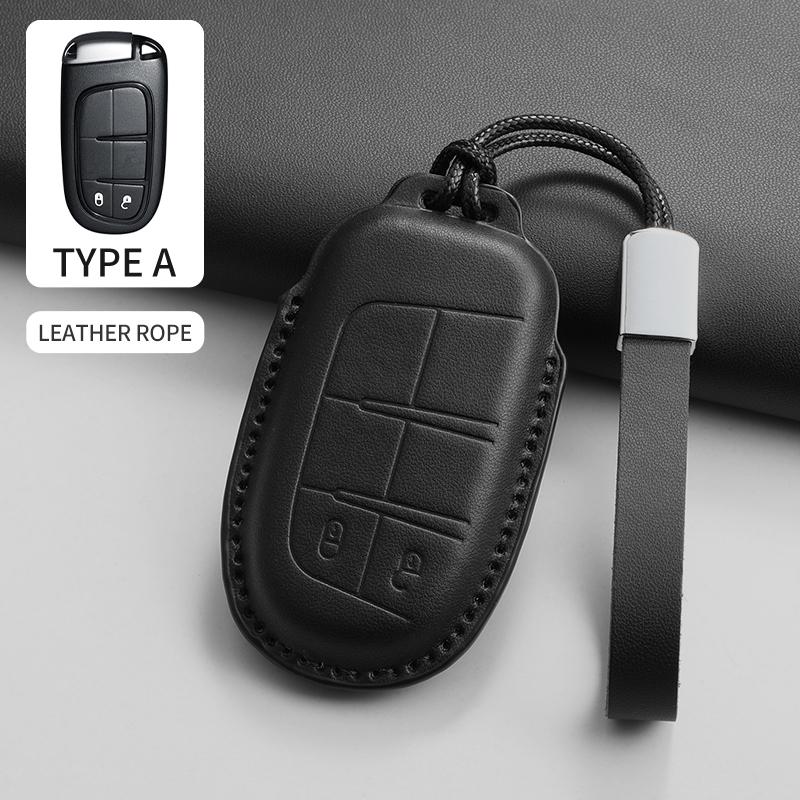 Чехол-защита для брелока автомобиля из ПУ кожи Для Jeep Chrysler 300 200 Cherokee Wrangler Compass Renegade Fiat 500X Аксессуар