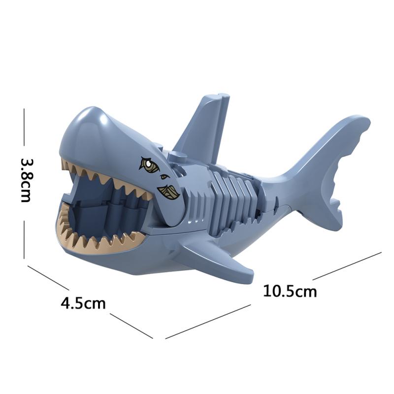Lego Shark Building Block Toys Минифигурки Сборка блоков Детская развивающая игрушка Xl014-018
