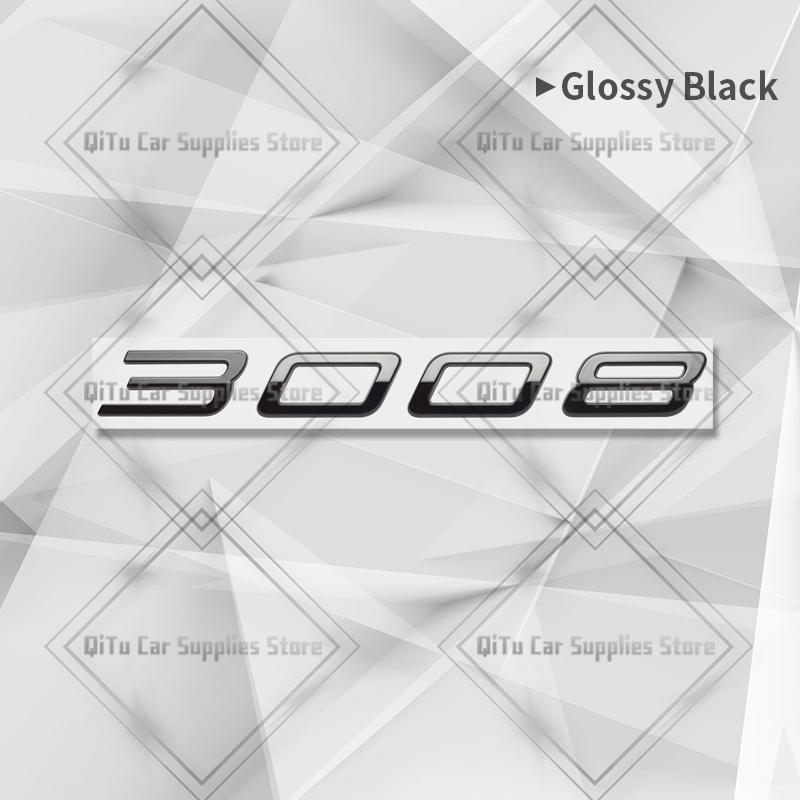 Zinc Alloy For 5008 2008 3008 GT Line 2025 New Model Letter BDJNSZ4 Badge Car Body Trunk Fender Adhensive Emblem 3D Decal Sticker